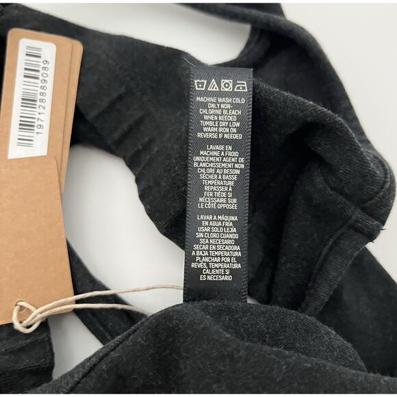 Skims XS Scoop Bralette Cropped Tank Top in Washed Onyx Black NWT Brand New - Picture 5 of 7